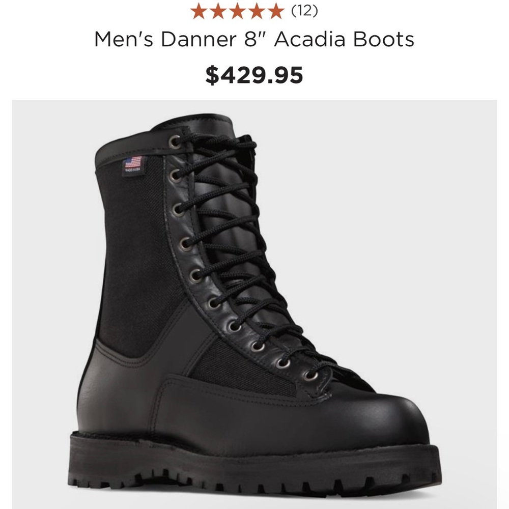 Men's Danner 8" Acadia Boots
$400
Size 10 US in Excellent condition